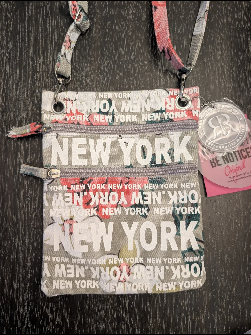 New York Floral Crossbody Bag